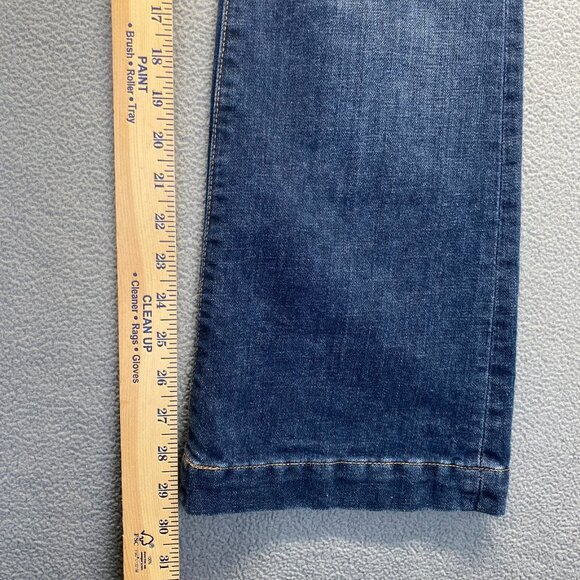 Gap Jeans Womens 2 Boot Cut Long‎ Lean Mid Rise Dark Wash Denim Stretch 30x29 - Picture 6 of 9